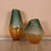 Howard Elliott Golden Murrine Vase Small, Green/Amber