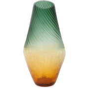 Howard Elliott Golden Murrine Vase Large, Green/Amber - 44038