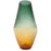 Howard Elliott Golden Murrine Vase Large, Green/Amber - 44038