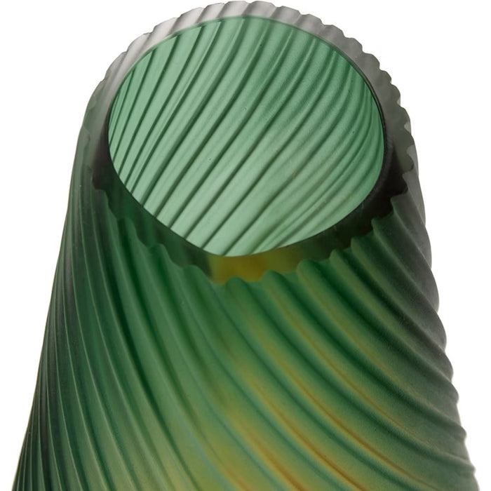 Howard Elliott Golden Murrine Vase Large, Green/Amber