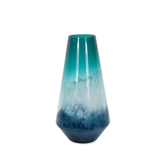 Howard Elliott Breakers Vase/Small, Aqua - 44043