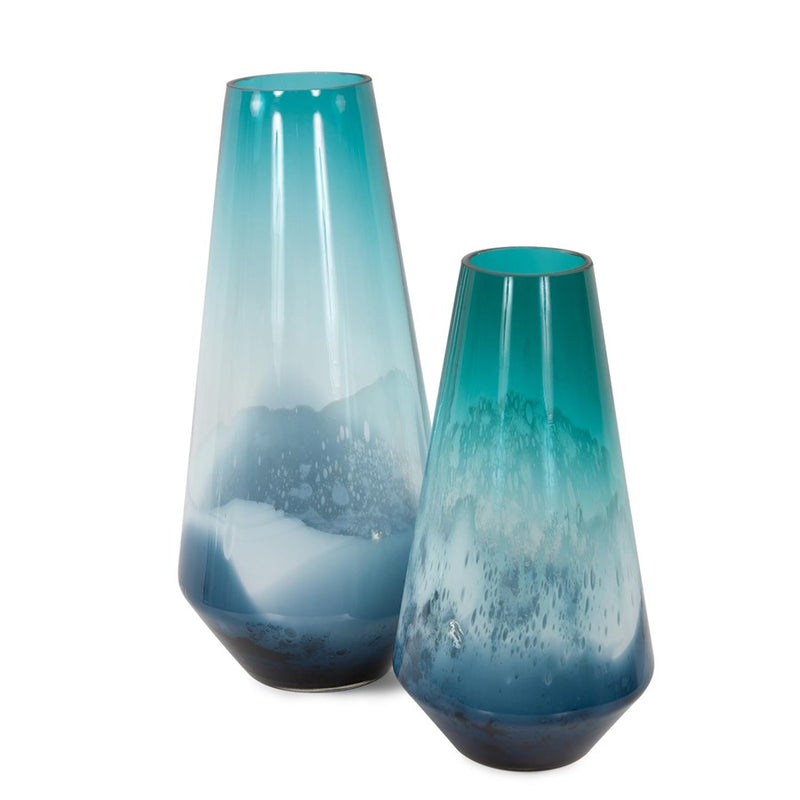 Howard Elliott Breakers Vase/Large, Aqua