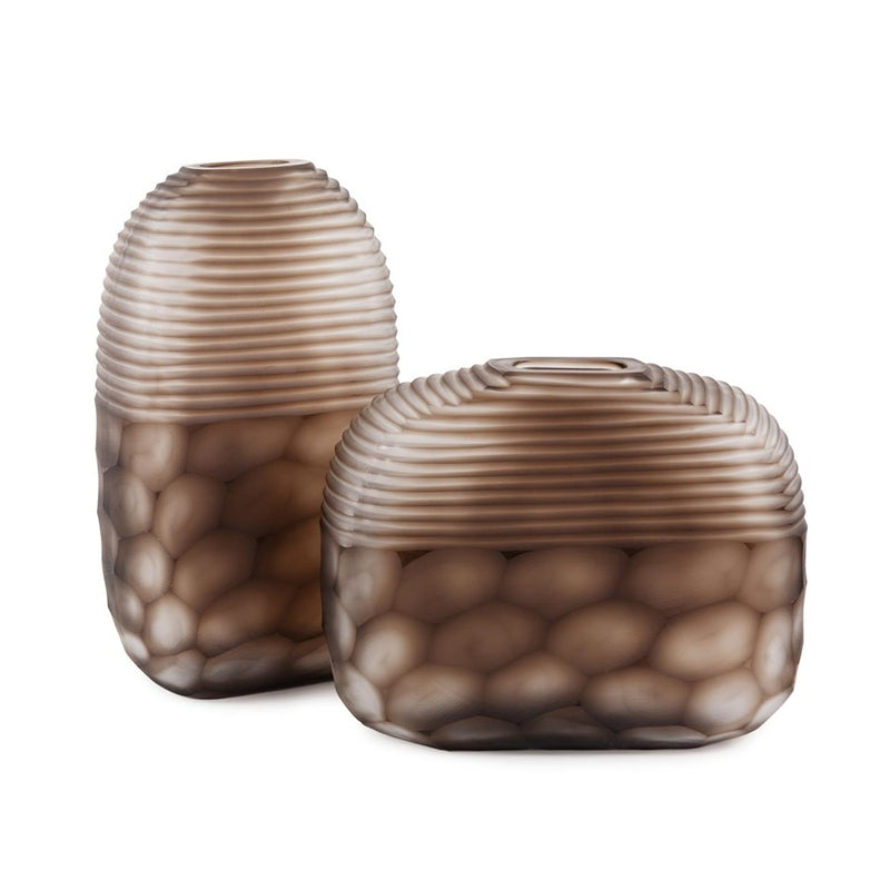 Howard Elliott Bruni Vase/Tall, Chocolate
