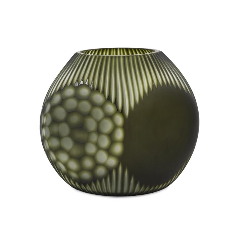 Howard Elliott Cebu Vase/Small, Forest Green - 44049