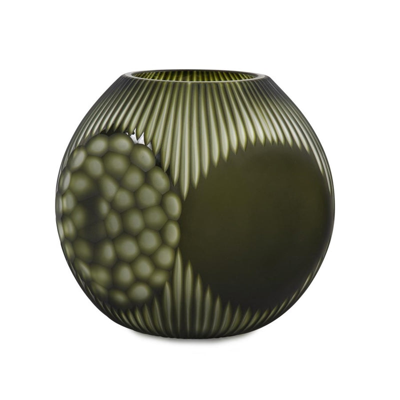 Howard Elliott Cebu Vase/Large, Forest Green - 44050