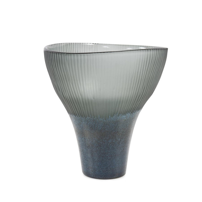 Howard Elliott Melilla Vase/Large, Indigo