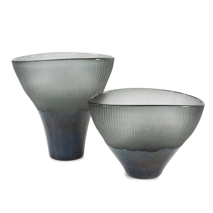 Howard Elliott Melilla Vase/Small, Indigo