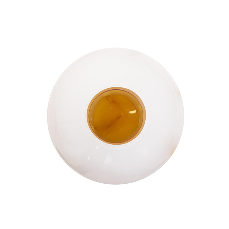Howard Elliott Grasberg Glass Vase/Tall, White/Orange