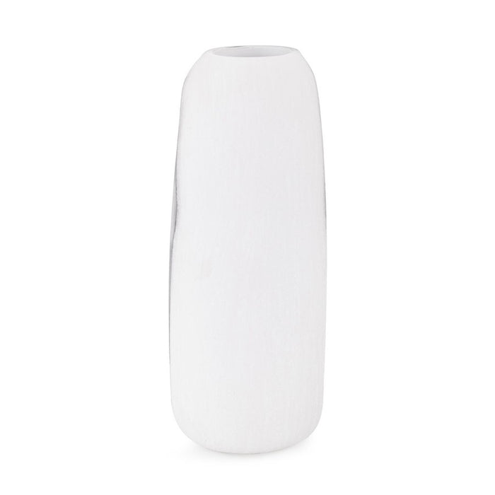 Howard Elliott Oxman Hypnotic Short Glass Vase, Black/White