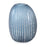 Howard Elliott Yale Blue Asymmetrical Glass Vase/Medium, Blue/Silver - 44077