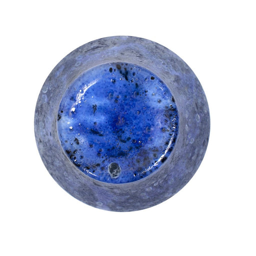 Howard Elliott Zynsky Art Glass, Deep Azure Blue/Tall, Azure Blue