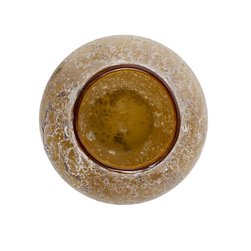 Howard Elliott Zynsky Art Glass, Soft Amber/Short, Amber