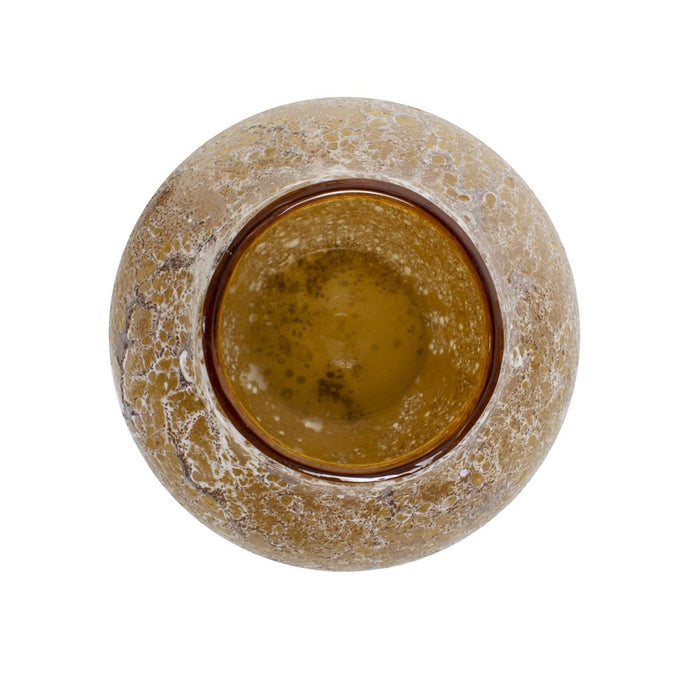 Howard Elliott Zynsky Art Glass, Soft Amber/Short, Amber