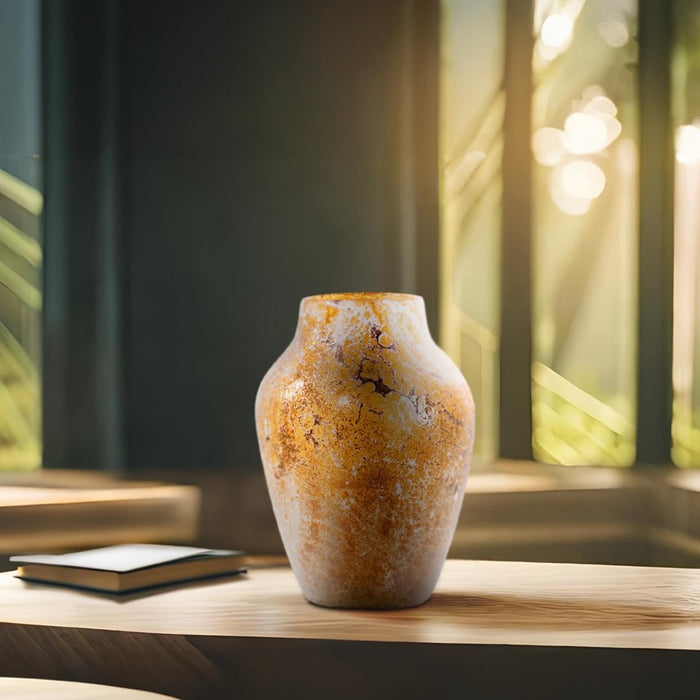 Howard Elliott Zynsky Art Glass, Soft Amber/Short, Amber