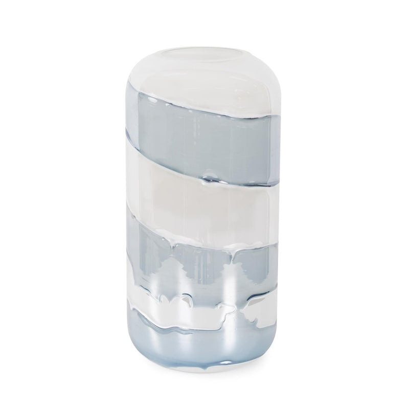 Howard Elliott Glacier Bay Rounded Edged Cylindrical Vase/Tall - 44107