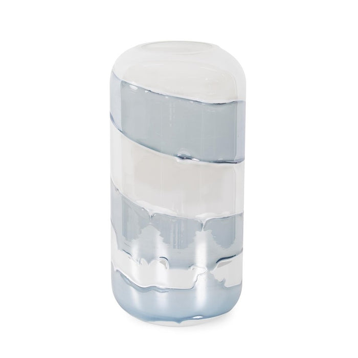 Howard Elliott Glacier Bay Rounded Edged Cylindrical Vase/Tall - 44107