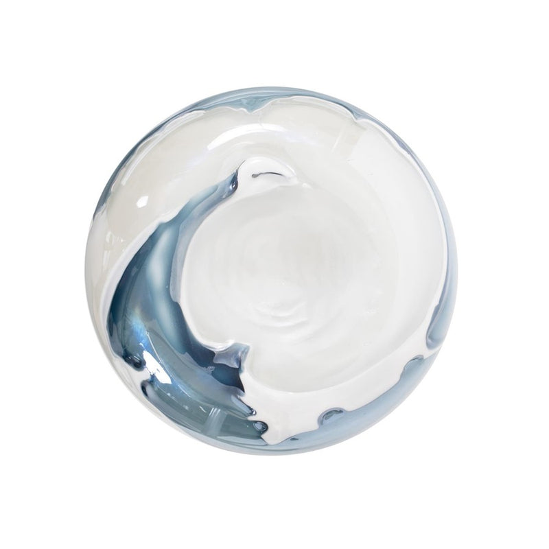 Howard Elliott Glacier Bay Rounded Edged Cylindrical Vase/Tall