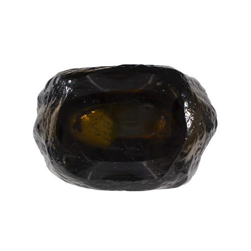 Howard Elliott Dusty Olive Crystalized Glass Vase/Tall, Olive