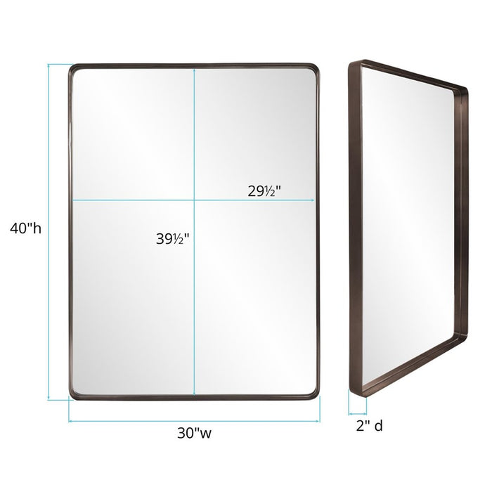 Howard Elliott Steele Brass Mirror, Brass