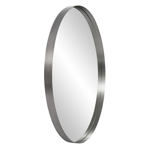 Howard Elliott Steele Silver Round Mirror, Silver