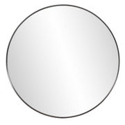 Howard Elliott Steele Black Round Mirror, Black - 48108