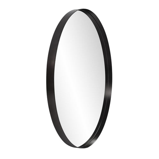 Howard Elliott Steele Black Round Mirror, Black