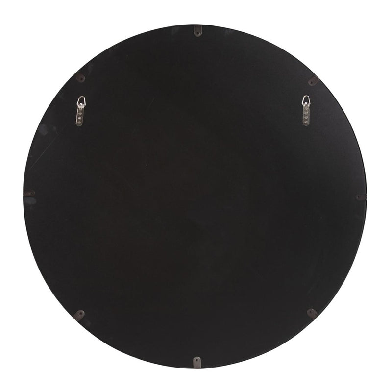 Howard Elliott Steele Black Round Mirror, Black
