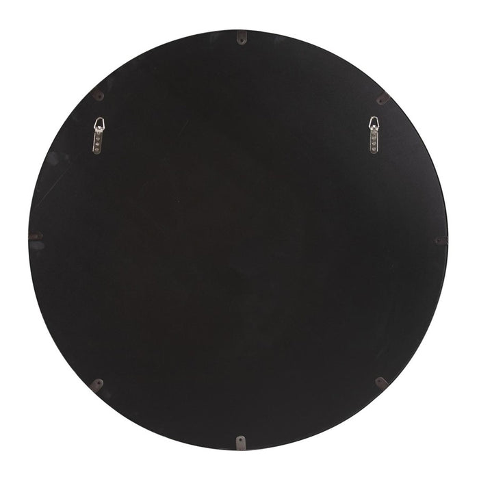 Howard Elliott Steele Black Round Mirror, Black