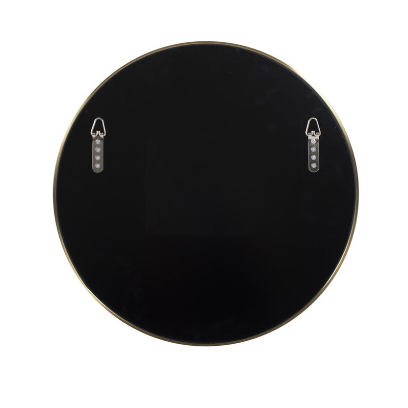 Howard Elliott Broidy Round Mirror, Aubergine Purple/Gold