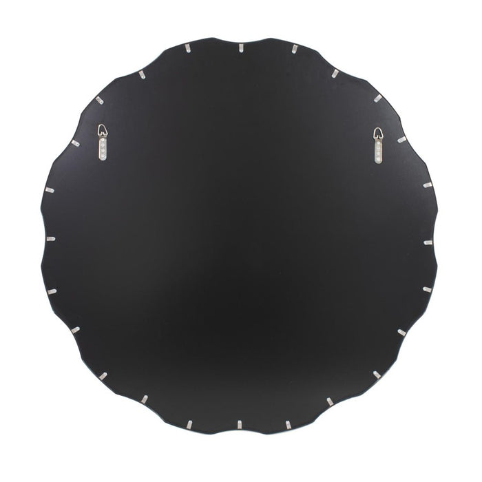 Howard Elliott Olmstead Round Mirror, Silver