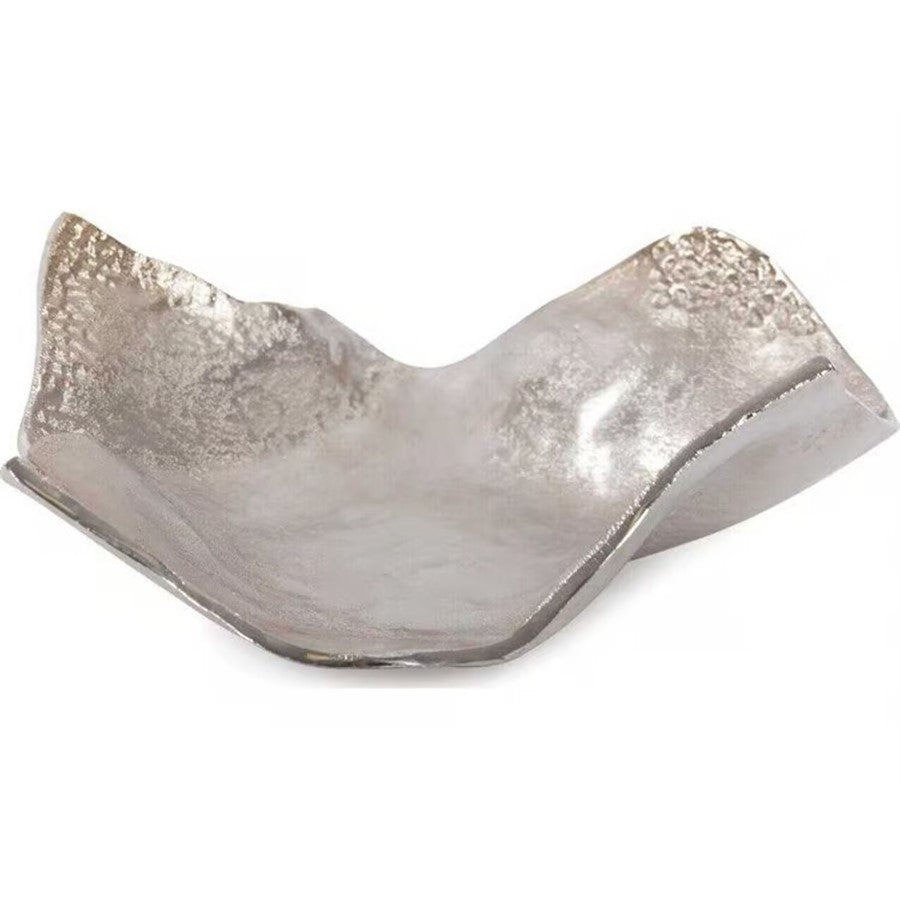 Howard Elliott Aluminum Silver Hammered Small Bowl, Champagne - 51002