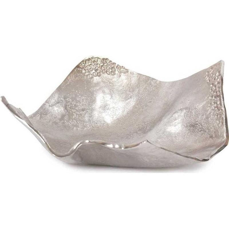 Howard Elliott Aluminum Silver Hammered Small Bowl, Champagne