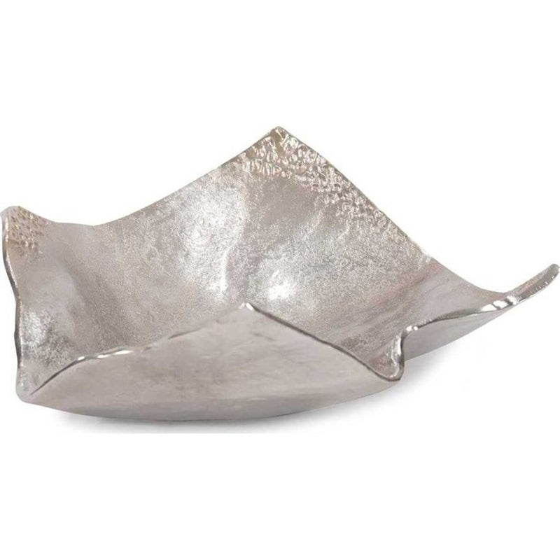 Howard Elliott Aluminum Silver Hammered Small Bowl, Champagne