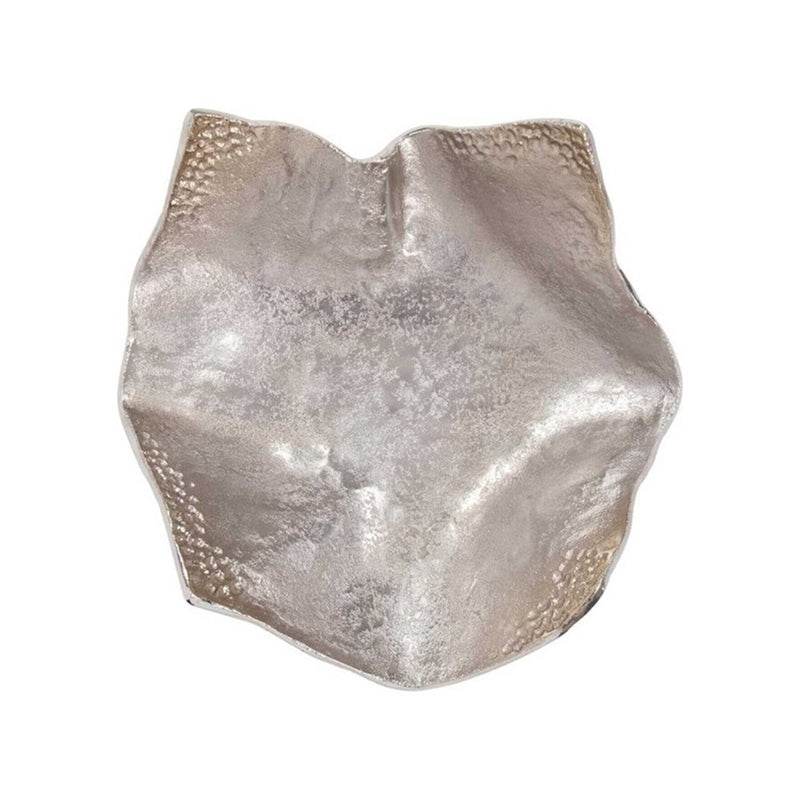 Howard Elliott Aluminum Silver Hammered Small Bowl, Champagne
