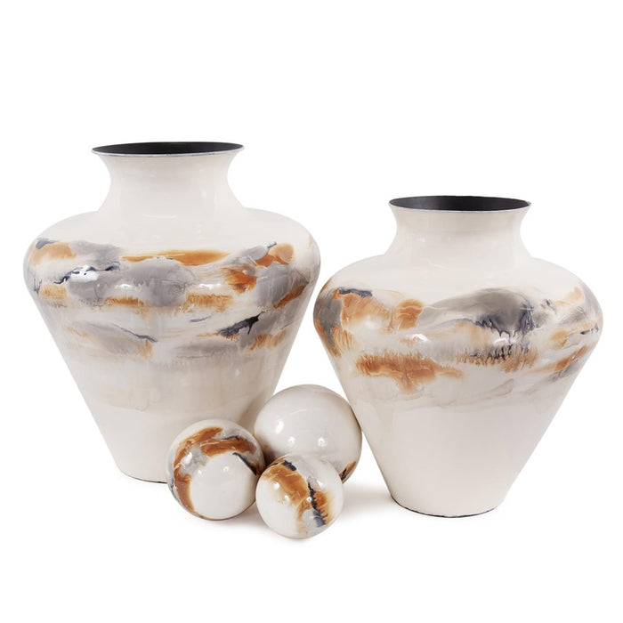 Howard Elliott Lahar Classic Vase/Small, Neptune