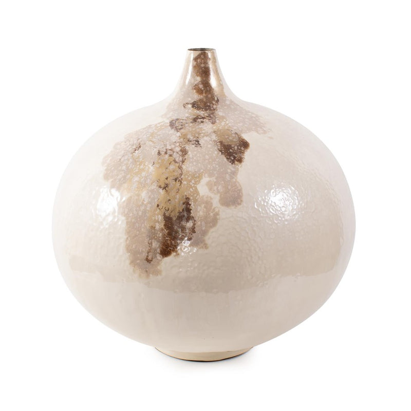 Howard Elliott Petrini Tuscan Small Round Iron Vase