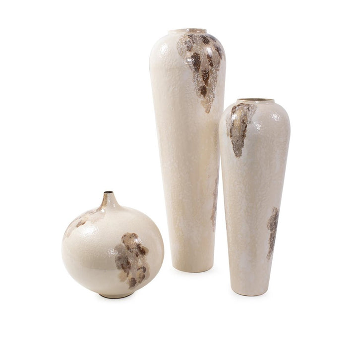 Howard Elliott Petrini Tuscan Small Round Iron Vase