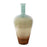 Howard Elliott Capri Stripe Glass Bottle Vase/Tall, Teal/Green/Brown - 51418