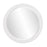 Howard Elliott George Matte White Round Mirror, White - 53123