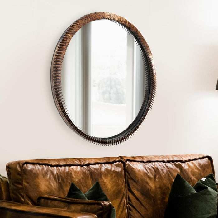 Howard Elliott Coined Mirror, Brown