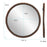 Howard Elliott Coined Mirror, Brown