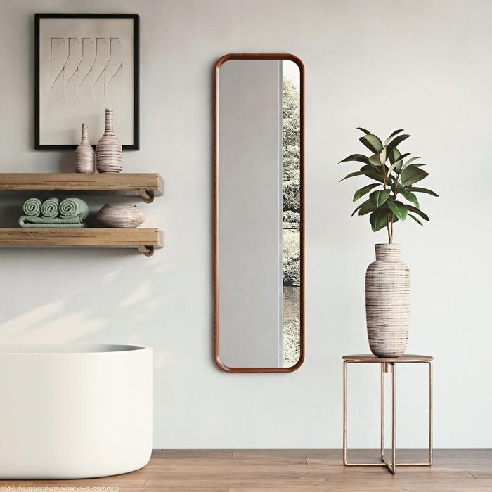 Howard Elliott Reagan Dressing Mirror, Reddish Brown