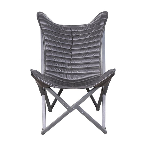 Howard Elliott Leather Sling Chair, Black - 59021