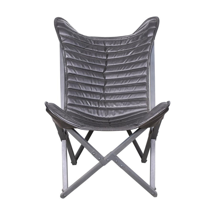 Howard Elliott Leather Sling Chair, Black - 59021