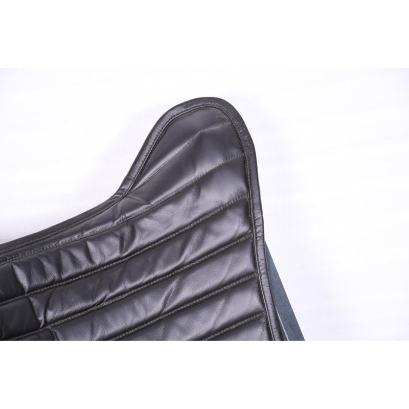 Howard Elliott Leather Sling Chair, Black