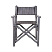 Howard Elliott Leather Director's Chair, Black - 59022