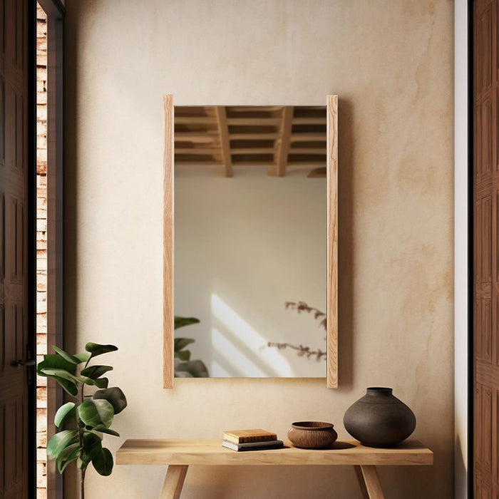 Howard Elliott Emil Vanity Mirror/Large, Bleached Oak
