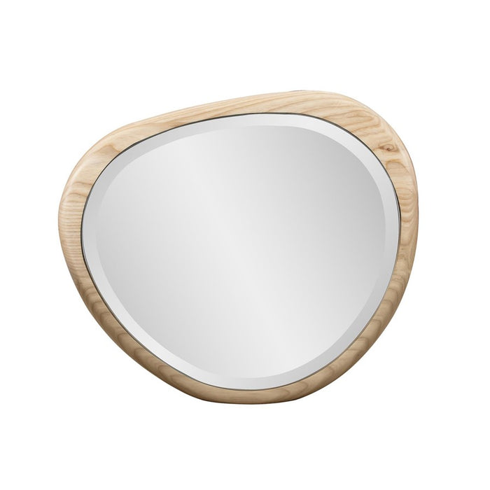 Howard Elliott Dragmar Asymmetrical Wood Mirror/Small, Natural - 60065
