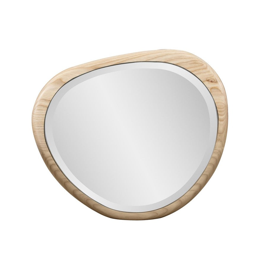 Howard Elliott Dragmar Asymmetrical Wood Mirror/Small, Natural - 60065