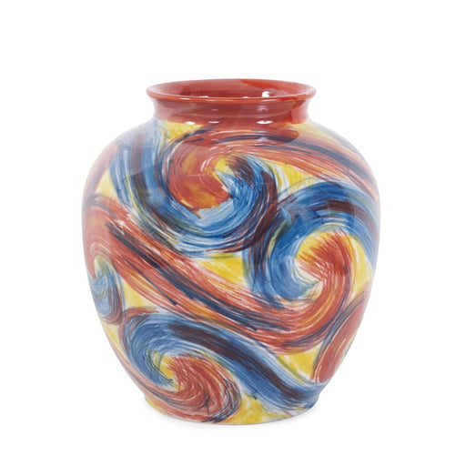 Howard Elliott Camille Wide Ceramic Pot, Multicolored - 61079